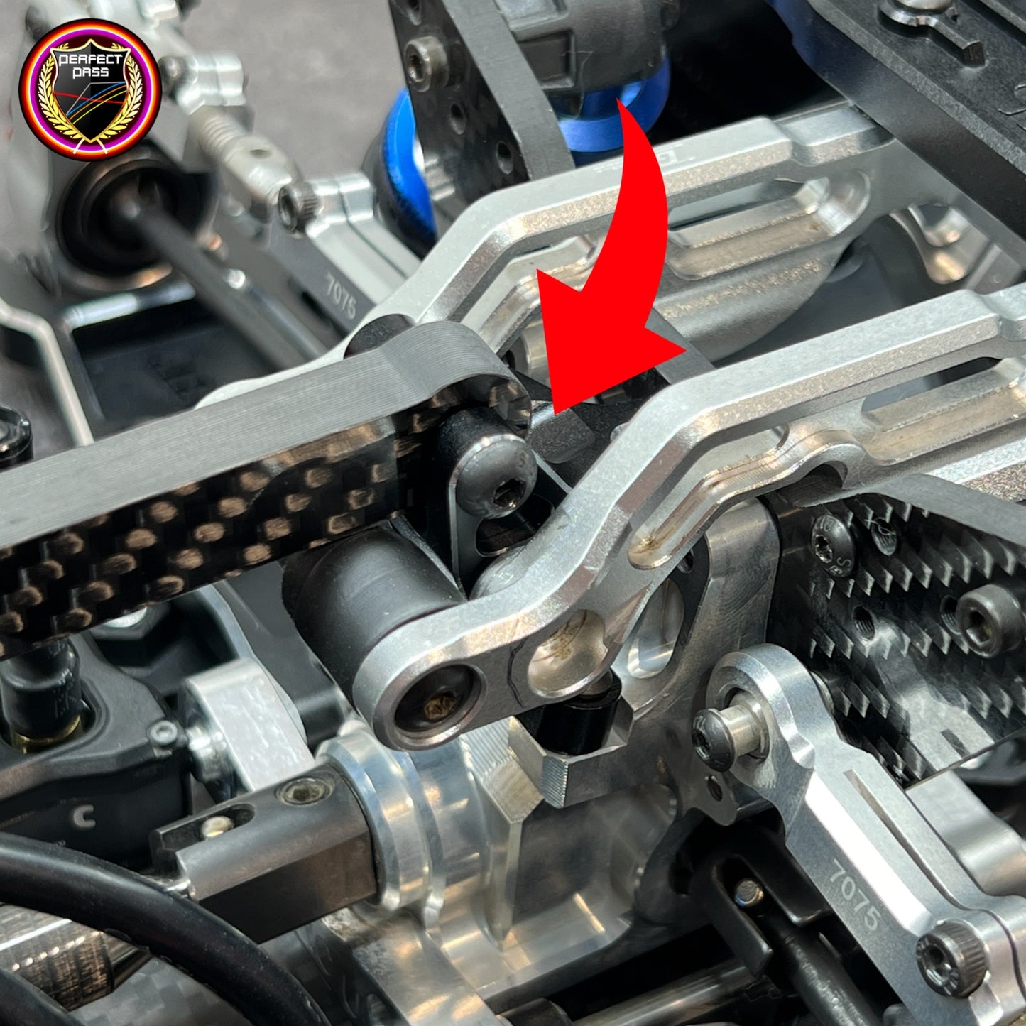 Aluminum 7075 Center Brace Mount Set For Arrma 6S