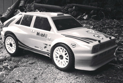 LANCIA DELTA INTEGRALE 1/8 SCALE GT CLEAR RC CAR BODY - 0109