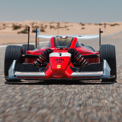 1/7 ARRMA LIMITLESS 120 8S AVC 4X4 RTR - Red car on a desert track