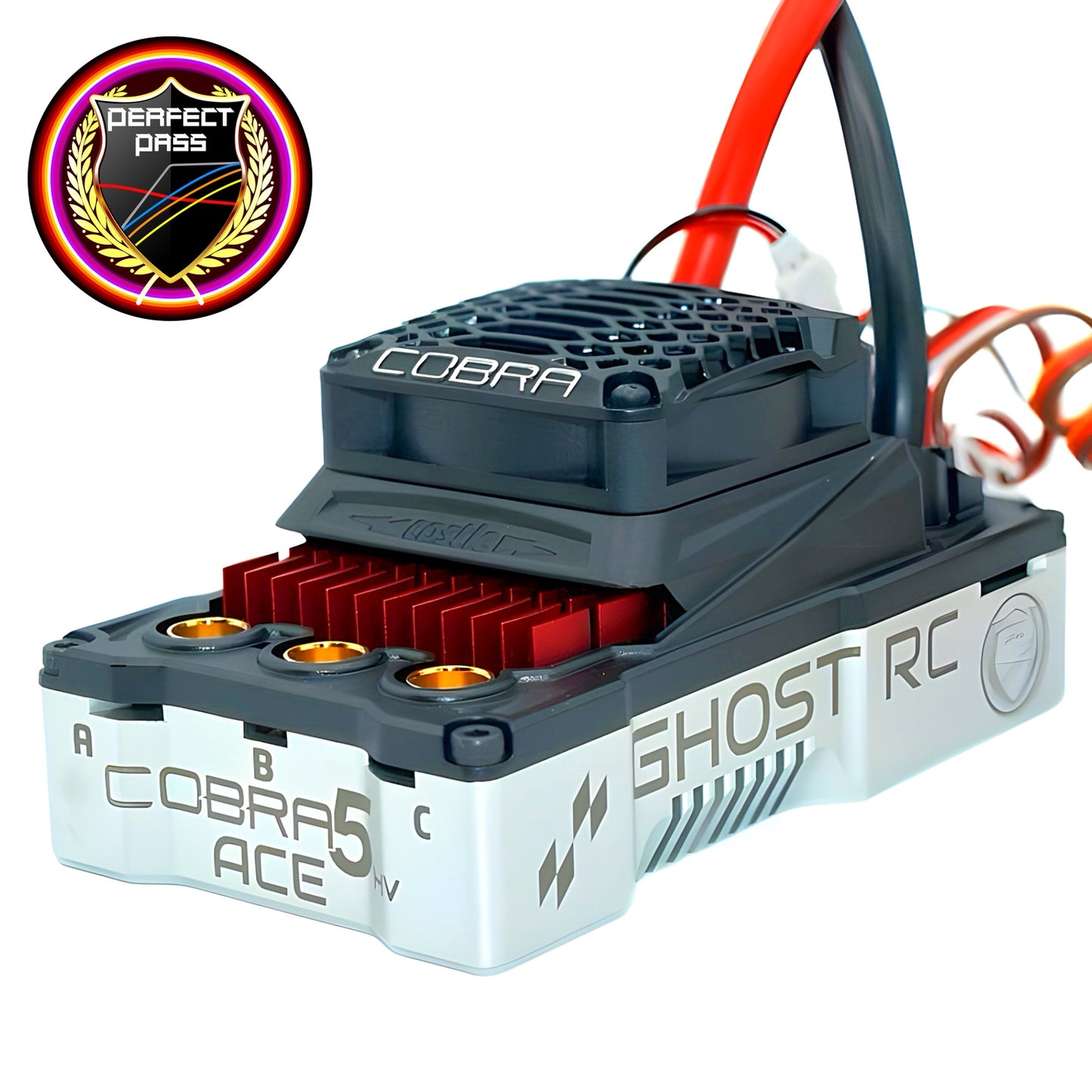Castle Creations Ghost RC Perfect Pass RC Cobra 5 ACE HV & 2028 1700KV Motor Combo