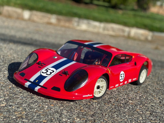 Delta Plastik S0704/1.5 - FERRARI DINO 1/8 Scale GP RC car body