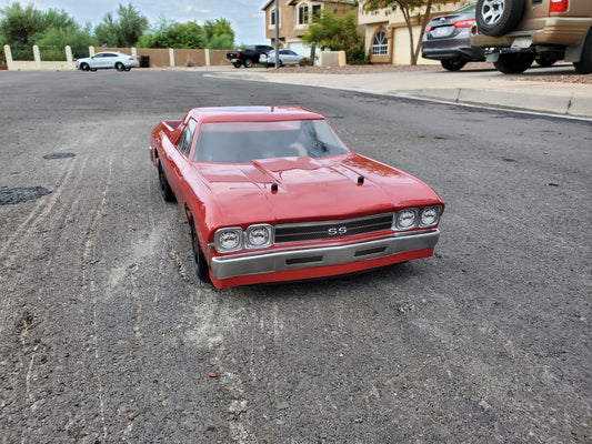 CLASSIC AMERICAN MUSCLE 1/7 SCALE CLEAR RC CAR BODY - 8513