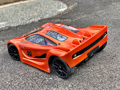MCLAREN 2 1/8 SCALE GT CLEAR RC CAR BODY - 0122
