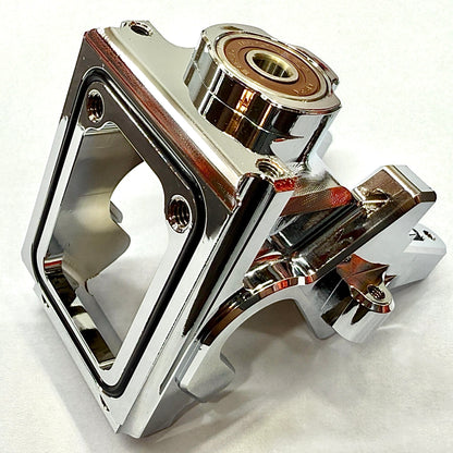 Bottom View of 7075-T6 Aluminum Bulkhead for ARRMA Limitless / Infraction with Precision Bearing Alignment