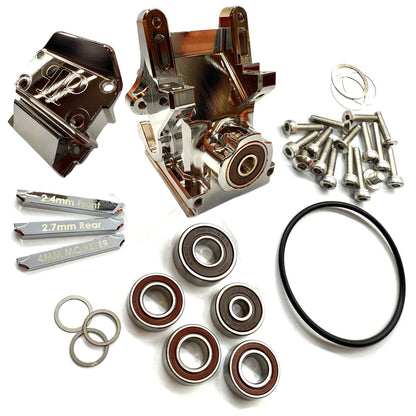 Complete 7075 Aluminum Bulkhead Kit for ARRMA Limitless / Infraction / Felony – Bearings, Hardware, and Shims Included