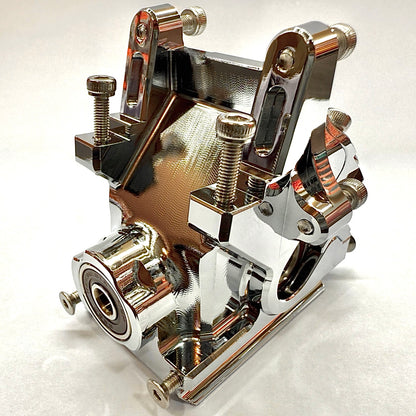 Perfect Pass RC 7075 Aluminum Bulkhead – Front Polished Finish, Precision Bearing Housing View