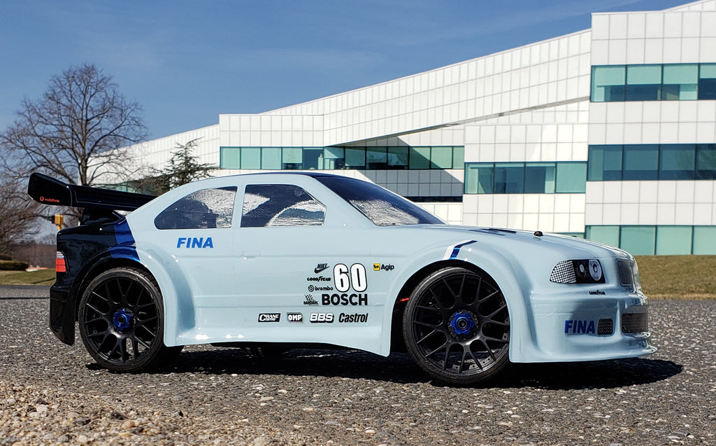 BMW M3 1/8 SCALE GT RC CLEAR CAR BODY - 0137