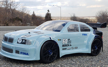 BMW M3 1/8 SCALE GT RC CLEAR CAR BODY - 0137