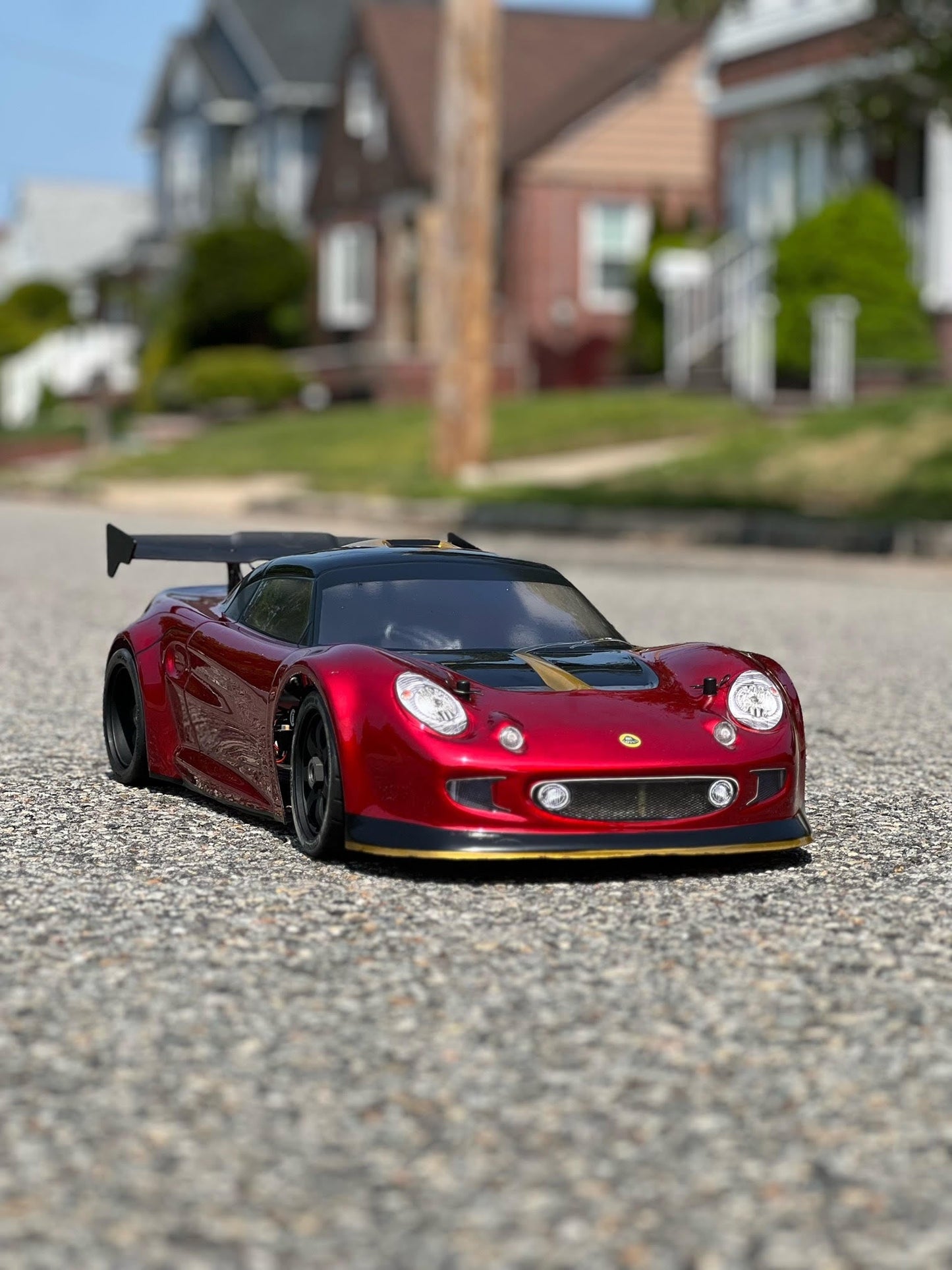 LOTUS ELISE 1/7 SCALE CLEAR RC CAR BODY - 8509