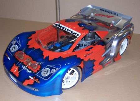 MCLAREN 2 1/8 SCALE GT CLEAR RC CAR BODY - 0122